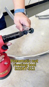 The SZENT312 pneumatic rivet nut tool is designed for efficient installation of rivet nuts with consistent pulling force and smooth operation.#SZENT312 #PneumaticRivetNutTool #Rivnut #IndustrialTools | Kseet Rivet Lucky