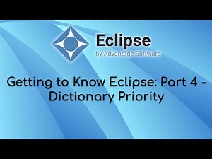 Getting to Know Eclipse: Part 4 - Dictionary Priority
