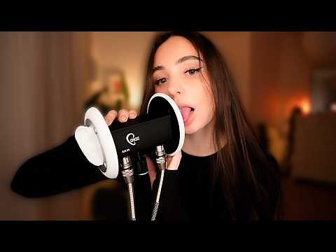ASMR 4h 200% Sensitivity Mouth Sounds 🌜 with 3Dio for Intense Tingles ✨ No Talking 😴