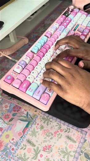 Keyboard ASMR with the @AulaKeyboard-f6s F108 w/ caramel latte switches #keyboardasmr