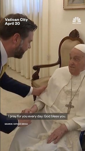 Vice President JD Vance meets with Pope Francis on Easter Sunday