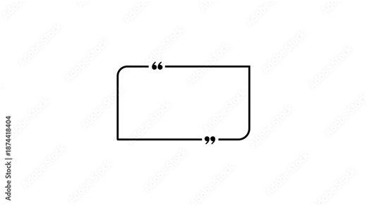 Text frame animation video. Text box template Paraphrasing, text box template background with effect icon animation, 4k motion video.