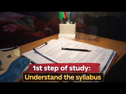 One step at a time-Understand the syllabus.📖