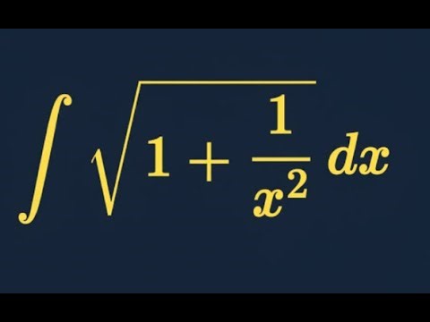 How to integrate sqrt(1 + 1/x^2)