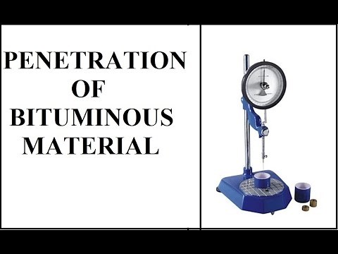 Penetration of Bituminous Material