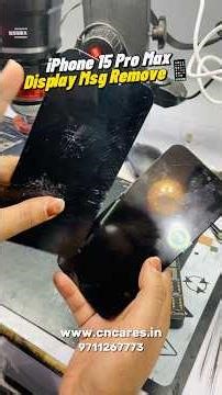iPhone Display Message Remove Original Message Fix ✅ Noida Sec 18 #shorts
