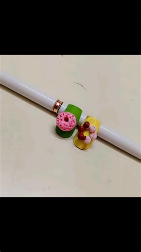 3D Donuts Nail Art Tutorial 🍩💅 Cute & Trendy Nails | artistry aura