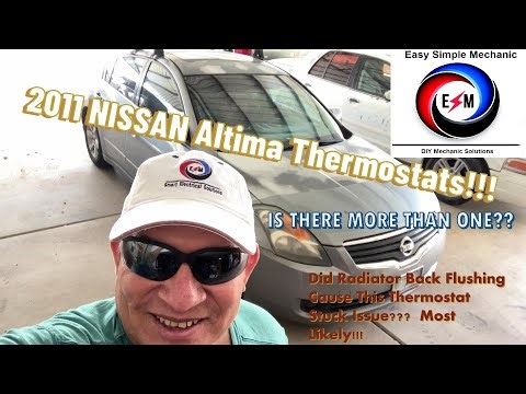 2011 Nissan Altima Overheating with Stuck Thermostats.
