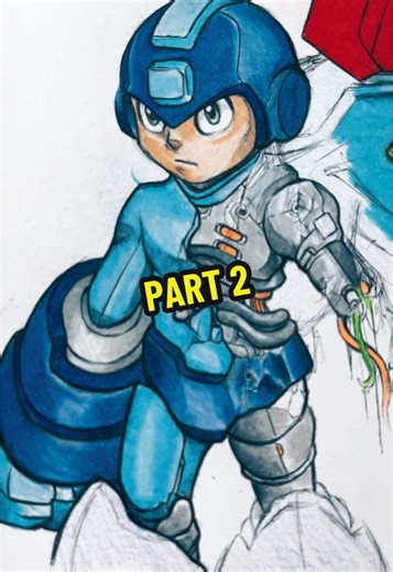 💫 Like if you love Mega Man! Part 2 📍 Comment your favorite Mega Man boss below! #MegaManArt #InkDrawing #MegaMan #RetroGaming #ArtChallenge #InkArt #ViralDrawing #AnimeArt #RetroArt #ArtistOnTikTok #GamingArt #ArtProcess #IllustrationArt