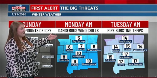 FIRST ALERT: Dangerously Cold Temperatures coming to the Pine Belt