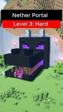 Minecraft Nether Portal #minecraft #minecraftbuilding #minecraftshorts #minecrafttutorial #shorts