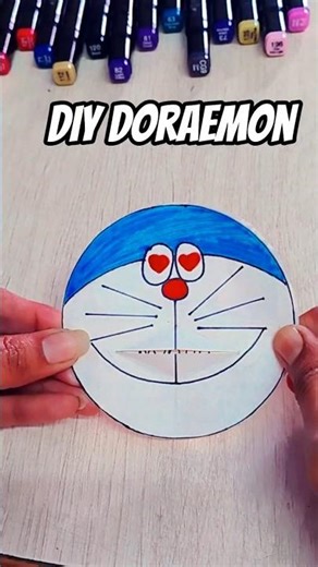 DIY Doraemon Craft For Kid's #youtubeshorts #diy #cardcreations #shorts#song