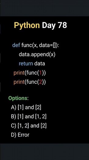 Comment Your Correct Option #python #programming #coding #options #trending