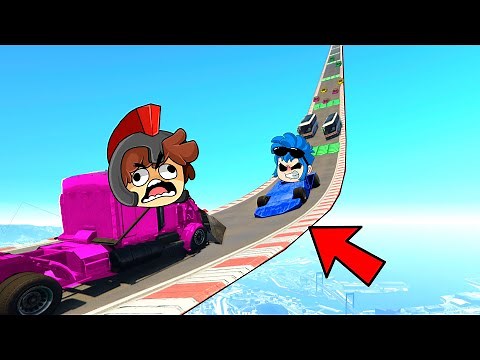 CAR WRECKERS vs. 99% IMPOSSIBLE MEGA RAMP 😂 LOS COMPAS in GTA 5 (Face to Face)