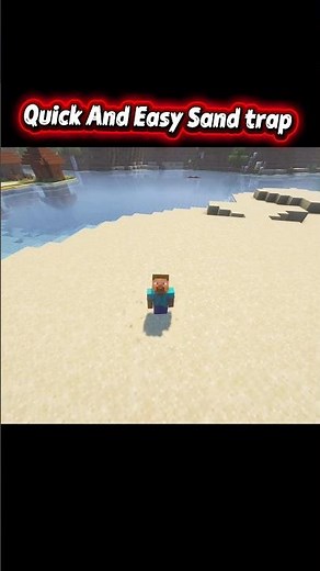Easy & Quick Sand Trap 🏜️ | OP Minecraft Trap! #minecraft