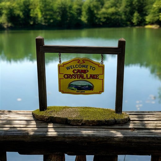 Welcome to Camp Crystal Lake Sign - Etsy