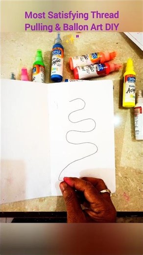 Most Satisfying Thread Pulling & Ballon Art DIY ✨","Thread pulling + Balloon = Magic! ✨🎈🌸❤️"