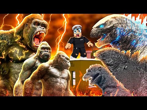 GODZILLA EVOLUTION vs KING KONG EVOLUTION in ROBLOX