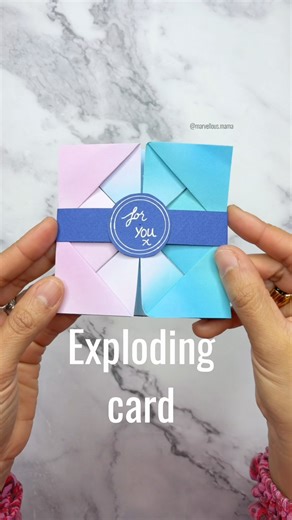 Exploding card #papercraft #greetingcarddesign #diycards #funcards #handmadecardideas