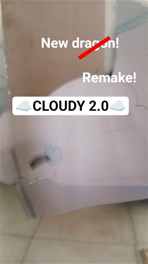New remake! Meet... Cloudy 2.0! #dragonpuppet #dragon #puppet #shorts