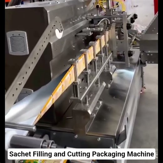 Sachet Filling and Cutting Packaging Machine Automatic Stick & Sachet Packing Line #SachetPackaging