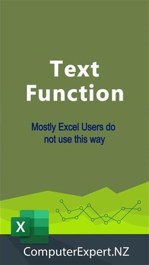 Excel Text Function Explained (Short Tutorial) Text Function in 30 Seconds! #excel