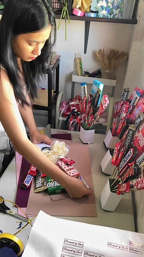 Chocolate Bouquet #tutorial #valentinesday #bouquet #fypシ