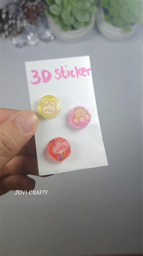 Diy 3D Stickers with Slime #handmade #thingstodo #craft