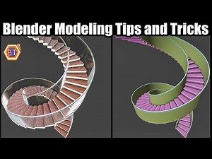 Blender Modeling Tips and Tricks | 3.4 | 3D Spiral Stairs