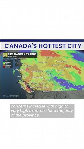 B.C. records Canada's hottest temperature of the year so far, and the first 40°C | #shorts #weather