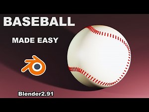 making a baseball in blender 2.91