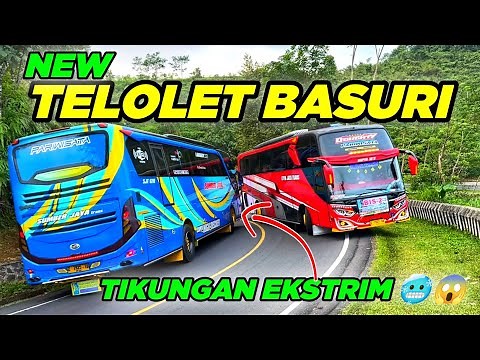 Compilation of Basuri Bus Indonesia's Telolet on the Extreme Bends of Panawangan