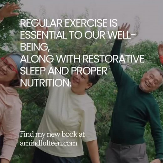 Regular exercise is essential to our well-being, along with restorative sleep and proper nutrition. #greghammermd #greghammermdservice #gain #gainwithoutpain #thehappinesshandbook #amindfulteen #amindfulteenbook #exercise | Greg Hammer MD | Facebook