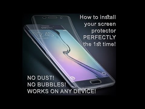 S7 edge screen protector installation - install it PERFECTLY the 1st time!