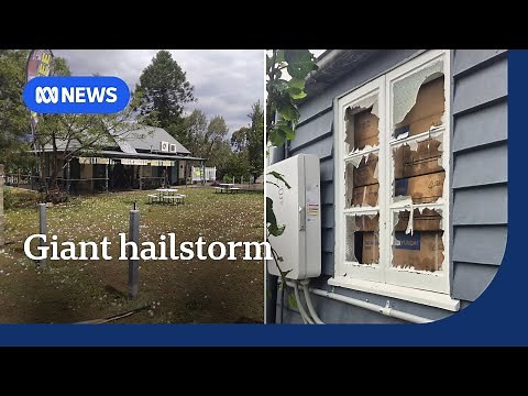 Giant hail damages property, cars in southeastern Queensland, northern NSW | ABC NEWS