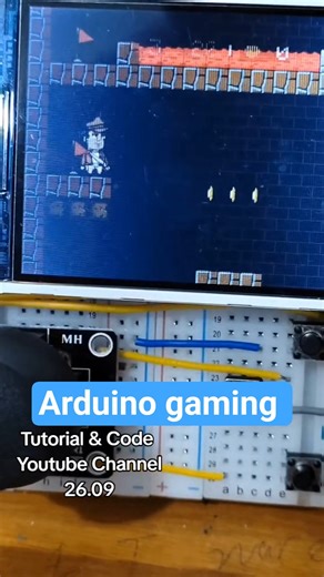 i just made indiana Johns with esp32 and 1.8" TFT Screen with SD Card Reader #diy #arduino #gaming
