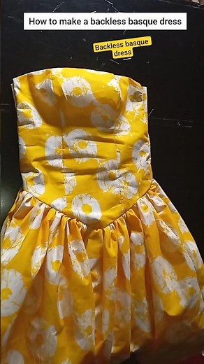 SIMPLE Basque DRESS TUTORIAL #short #viral