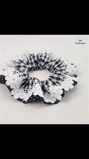 Tip to sew lace scrunchie to sell and earn money #fblifestyle #sewing | DIY Tips Tale