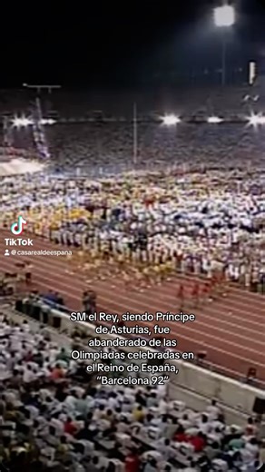 SM el Rey, siendo Príncipe de Asturias, fue el abanderado de las Olimpiadas celebradas en el Reino de España, “Barcelona 92” | Monarquía Española