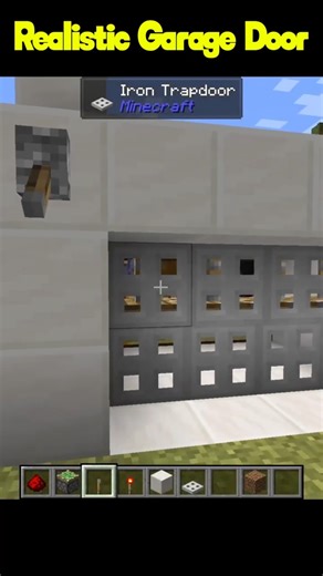 Realistic Automatic Garage in Minecraft 🚗 #minecraft #redstone #shorts