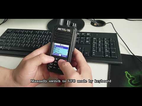 How to enter into VFO mode of Retevis RT3S ?