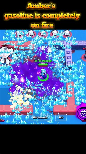Amber’s Gasoline is UNSTOPPABLE! 🔥😱 #BrawlStars #shortvideos #brawl #viralgameplay #gaming #viral