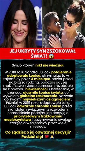 Sandra Bullock adoptuje w tajemnicy