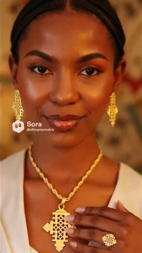 Beautiful Ethiopian Woman Wearing Cultural Jewelry ✨ | Ethiopian Matrix #jewelry #collection #ethnic
