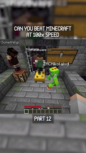 Can You Beat Minecraft at 100x Speed? MinecraftBut Challenge Part 12