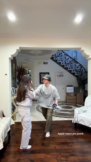 Breaking my brothers Apple Vision Pro’s prank 😂
