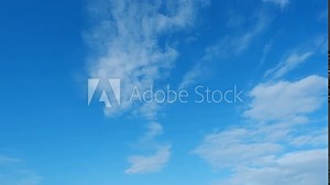 Blue sky timelapse, time-lapse sequence documents the diurnal cycle as Earth rotates. The atmosphere plays host to dynamic cloud formations, revealing the intricate interplay of meteorological forces. Stock Video