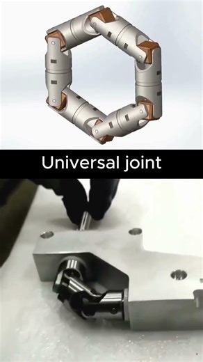 How a Universal Joint Works: Real Mechanics & Gaming Physics! #shorts