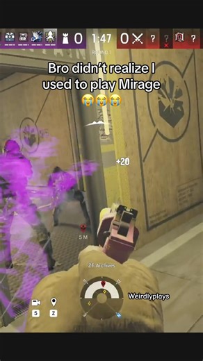 Mirage main plays Alibi r6 😂😂#r6 #r6siege #rainbowsix #rainbow6siege
