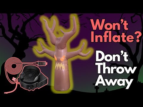 Cheap DIY Repair of an Inflatable Decoration That Won't Inflate